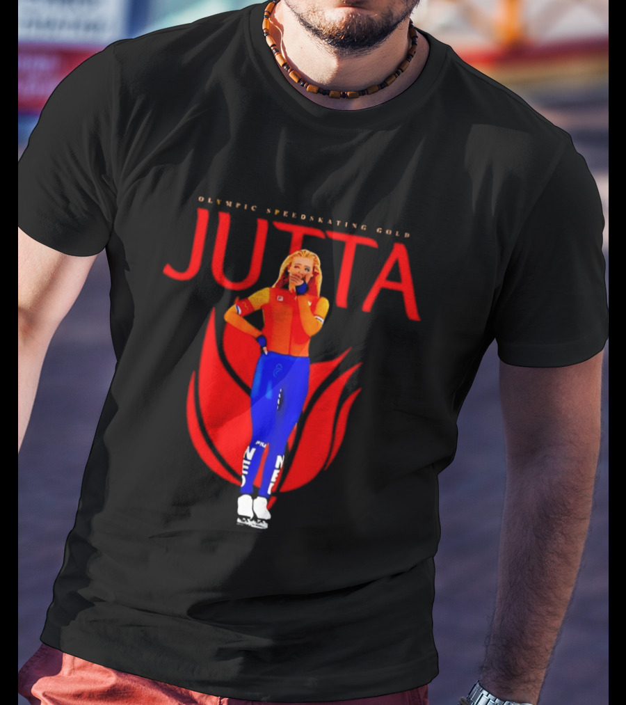 Jutta Leerdam Olympic Speedskating Gold Victory Moment T-Shirt