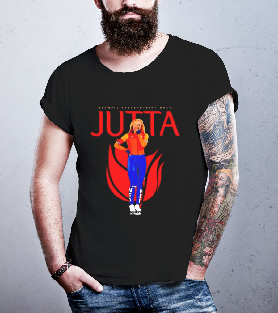 Jutta Leerdam Olympic Speedskating Gold Victory Moment T-Shirt