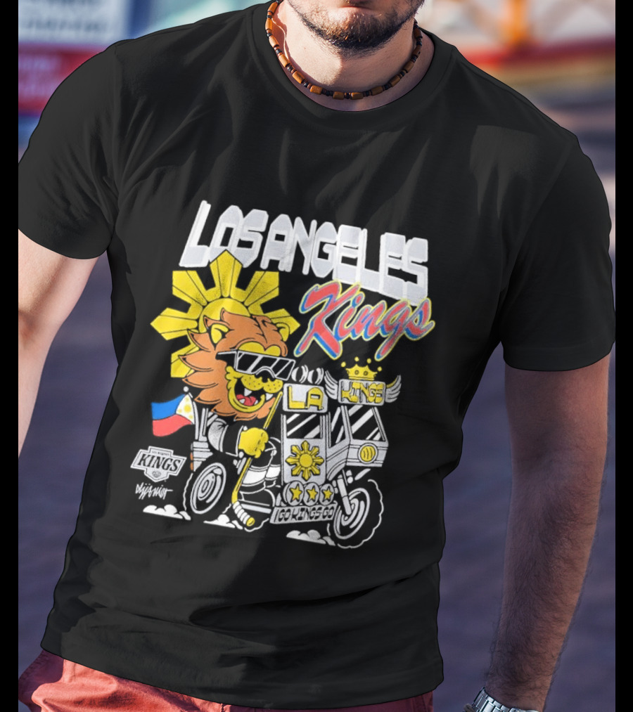Los Angeles Kings Filipino Heritage Night Sun Lion T-Shirt