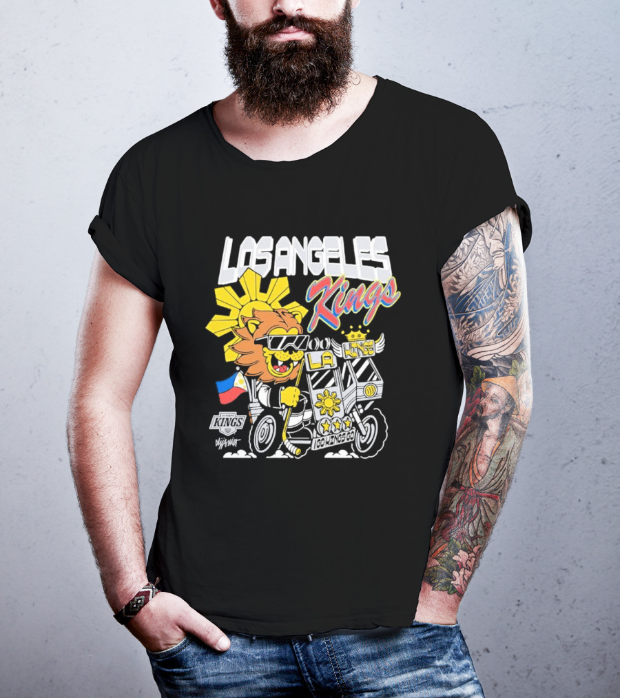 Los Angeles Kings Filipino Heritage Night Sun Lion T-Shirt