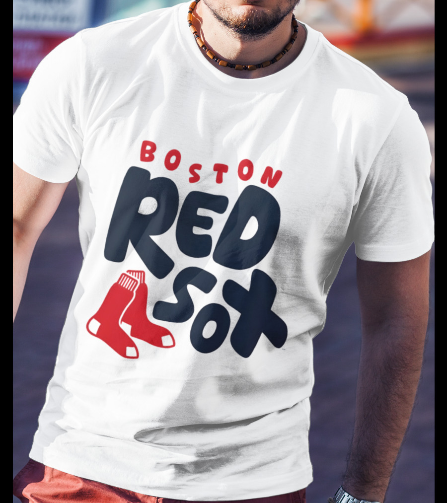 Boston Red Sox Bubble Crew Neck Baseball T-Shirt