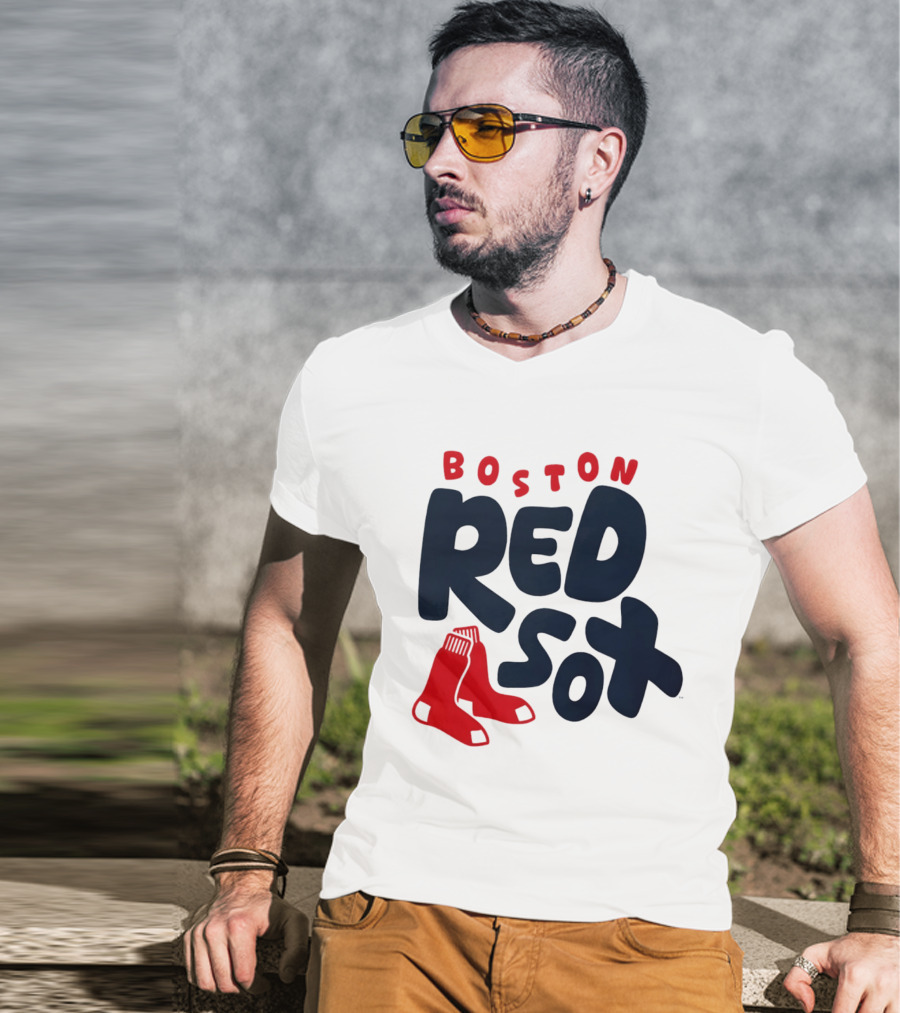 Boston Red Sox Bubble Crew Neck Baseball T-Shirt