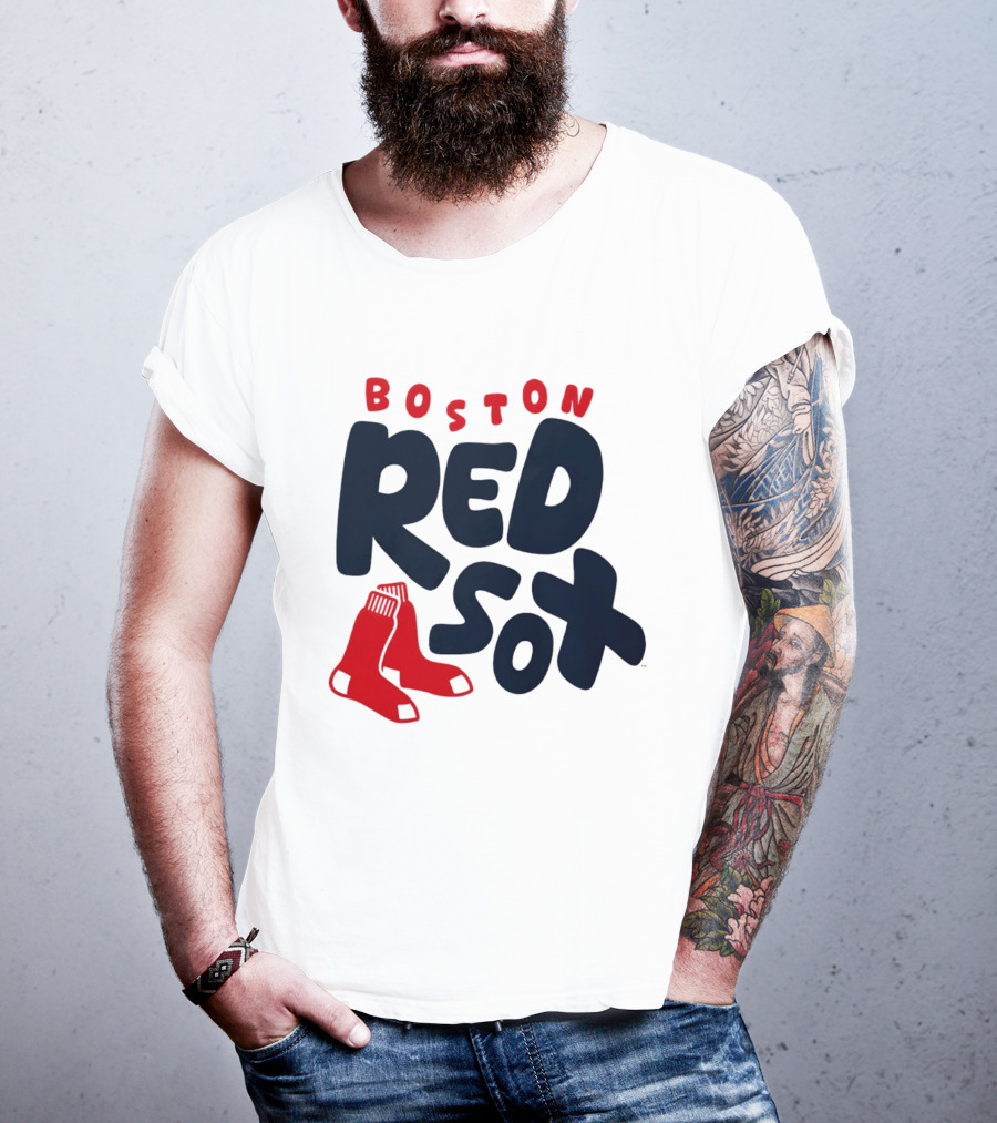 Boston Red Sox Bubble Crew Neck Baseball T-Shirt