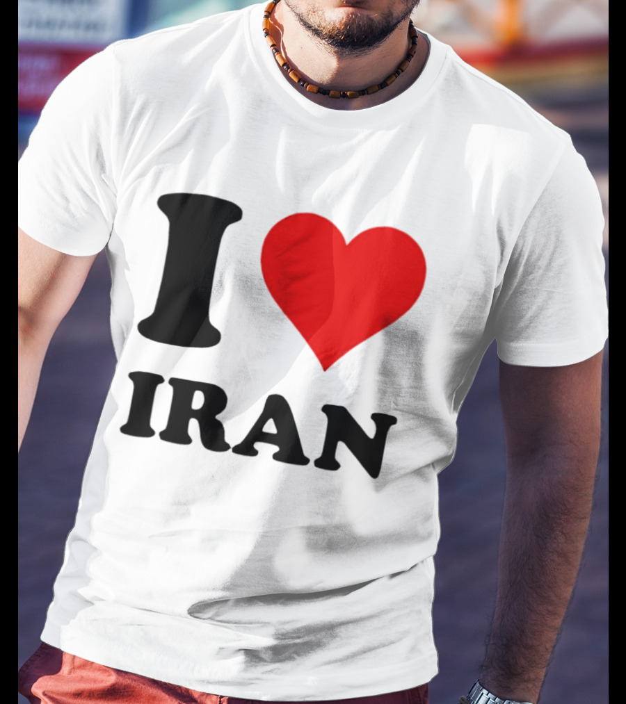 I Love Iran Heart Symbol Patriotic Expression T-Shirt
