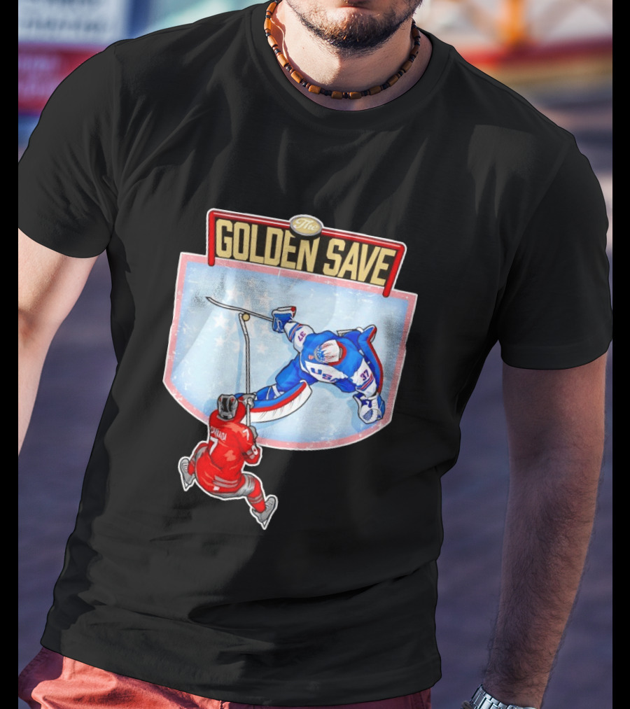 USA Hockey The Golden Save Canada Matchup T-Shirt