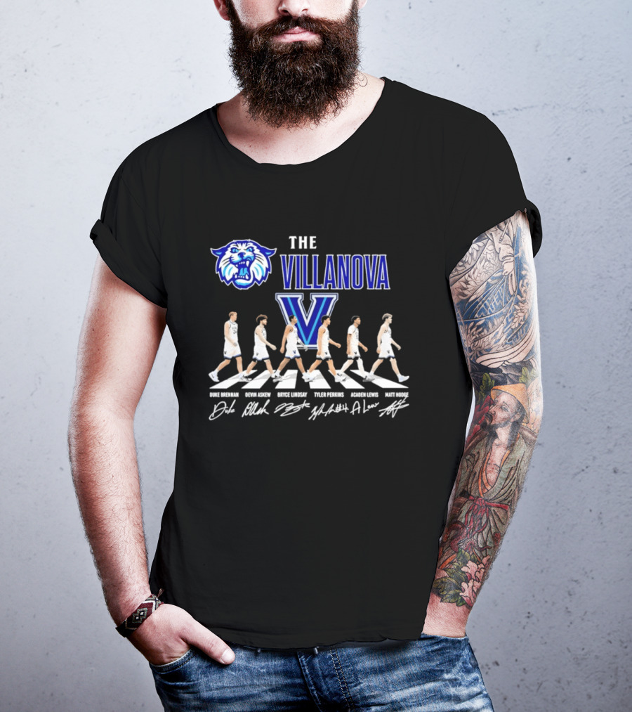 The Villanova Wildcats Basketball Player Abbey Road NCAA T-Shirt