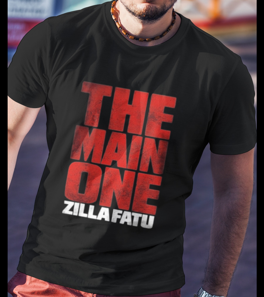 Zilla Fatu The Main One Bold Red T-Shirt