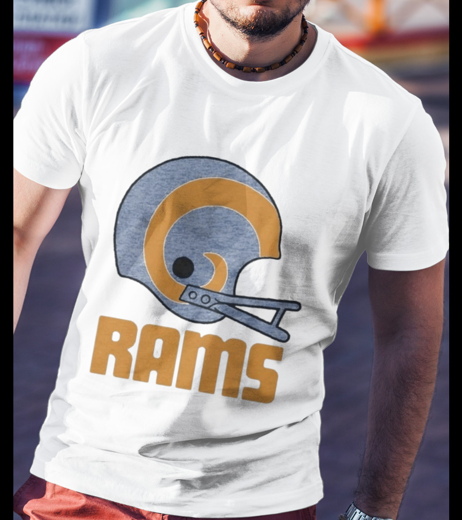 Rams Helmet Classic Football Team T-Shirt