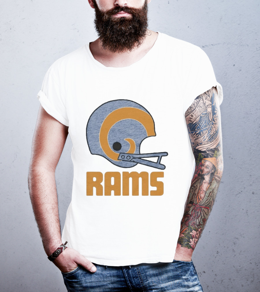 Rams Helmet Classic Football Team T-Shirt