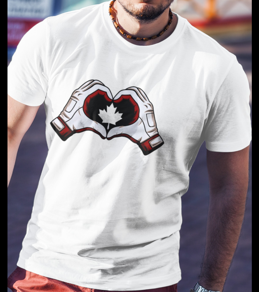 Canada Team Heart Hands Maple Leaf Olympics 2026 T-Shirt
