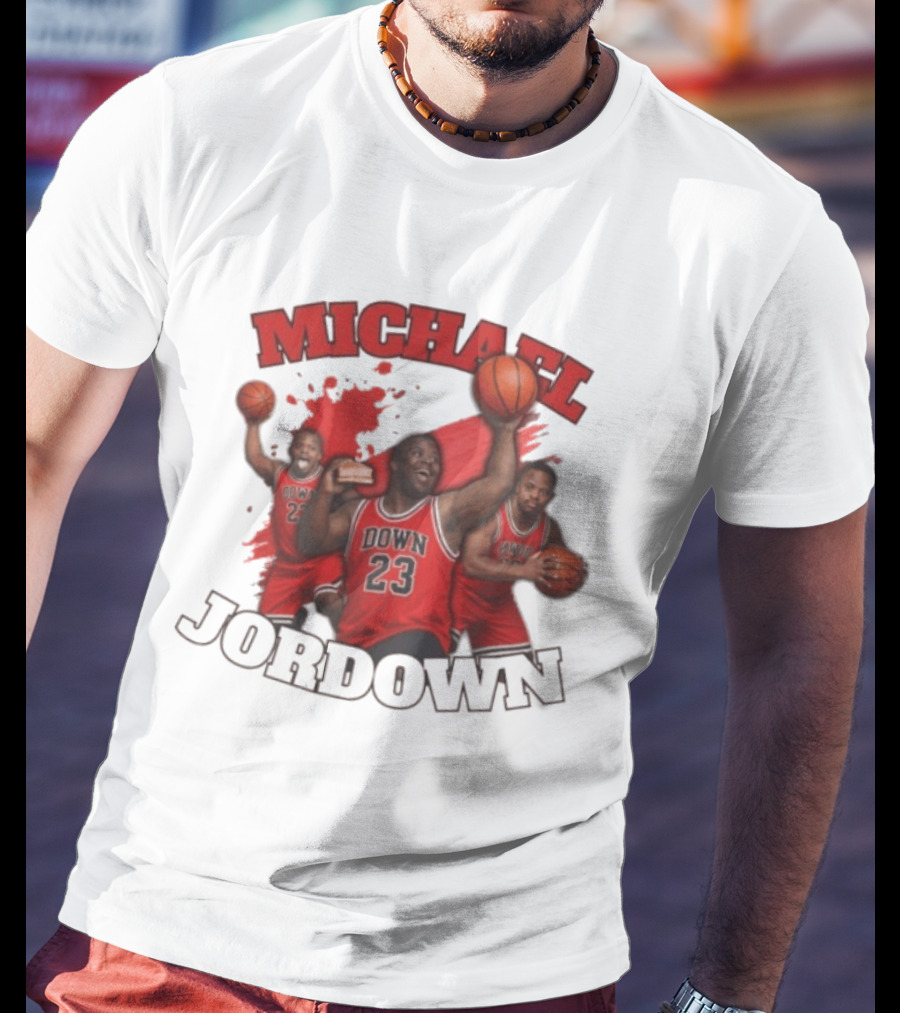 Michael Jordown Basketball Player 23 Red Jersey T-Shirt