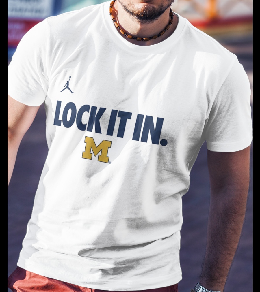 Jordan Michigan Wolverines Lock It In M T-Shirt