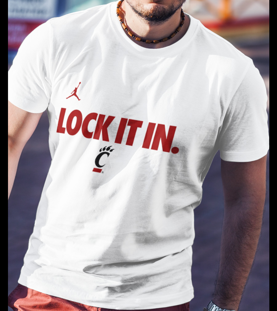 Cincinnati Bearcats Lock It In 2026 Jumpman T-Shirt