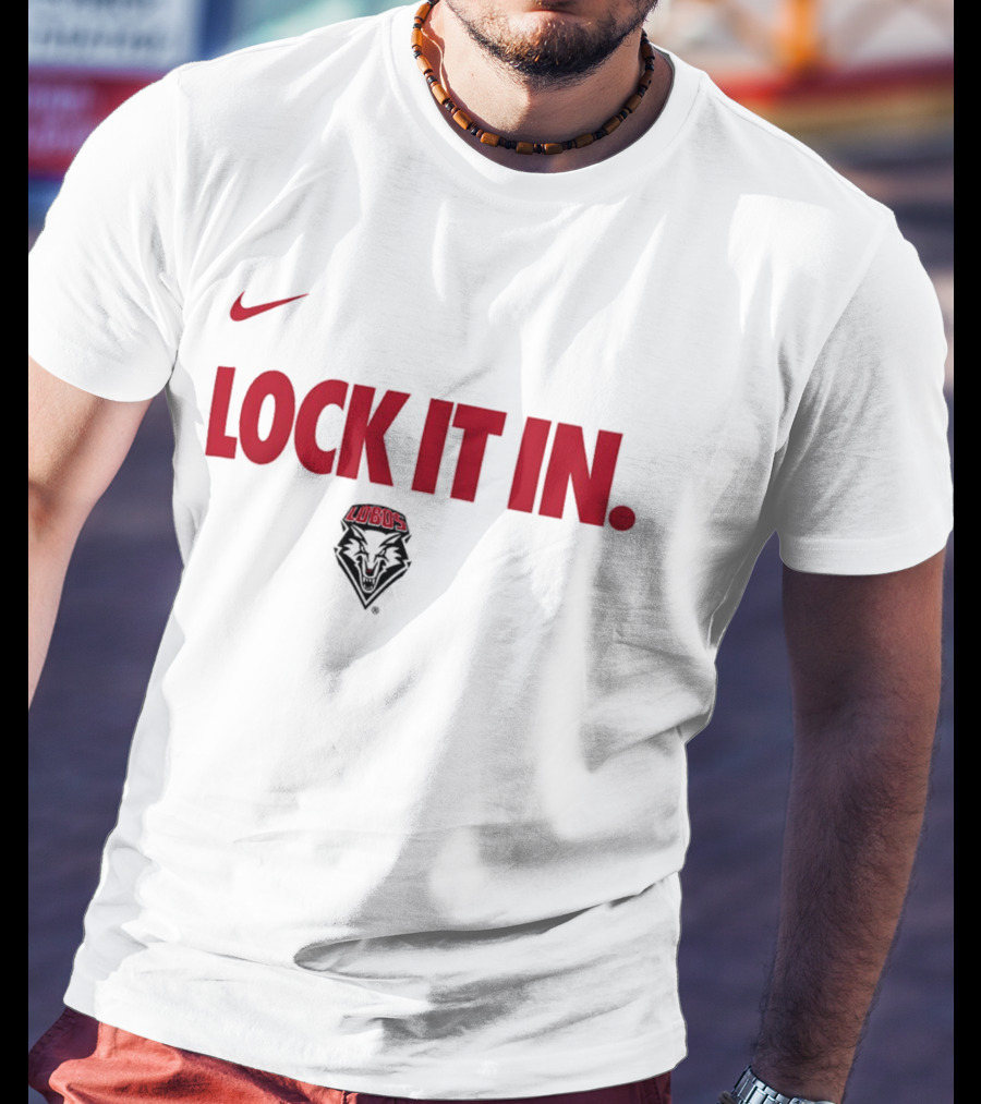Nike New Mexico Lobos Lock It In 2026 WCC T-Shirt