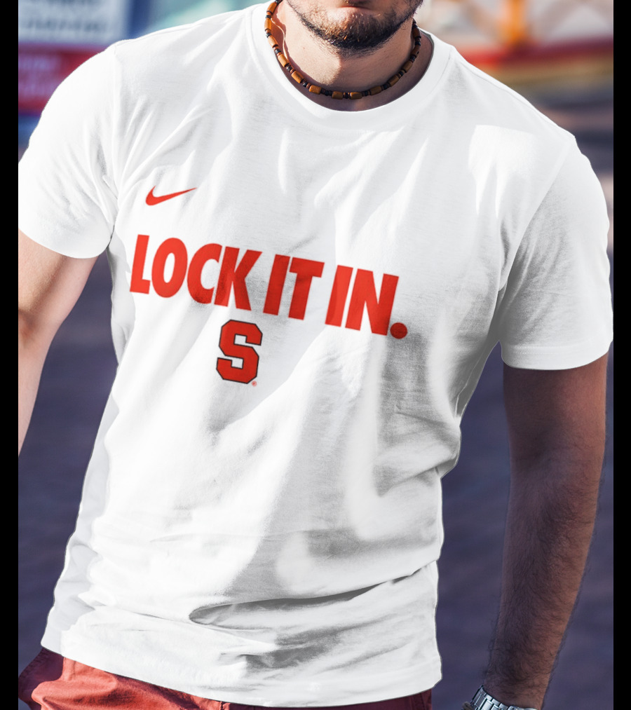 Nike Syracuse Orange Lock It In S 2026 WCC T-Shirt