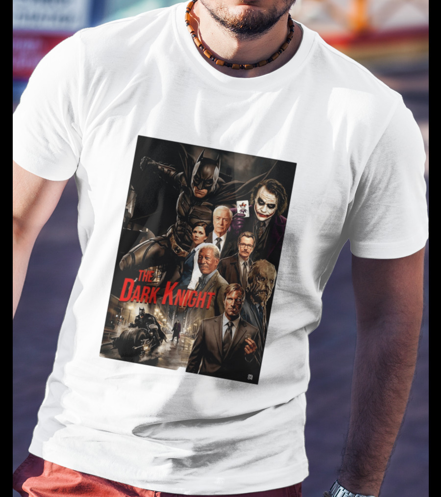 The Dark Knight Movie Characters Batman Joker Villains T-Shirt