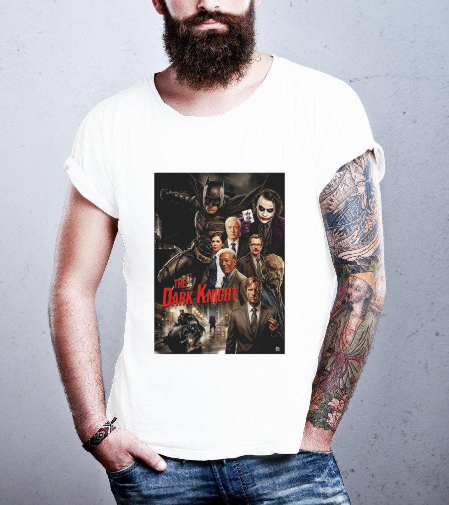 The Dark Knight Movie Characters Batman Joker Villains T-Shirt