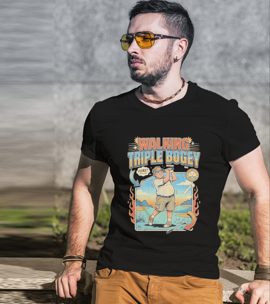 Walking Triple Bogey Fore Shank City Golf Club Vintage Weekend 1994 T-Shirt