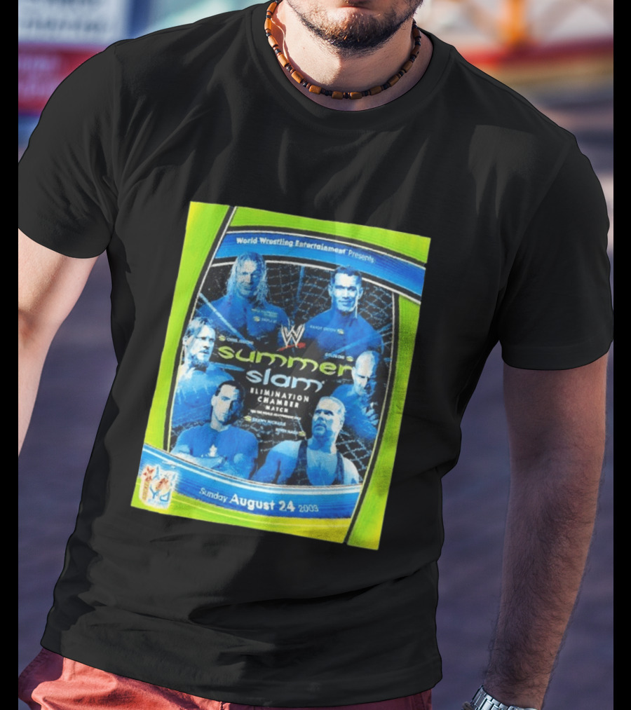 WWE SummerSlam 2003 Elimination Chamber Match T-Shirt