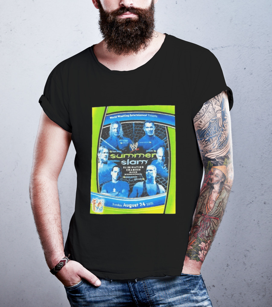 WWE SummerSlam 2003 Elimination Chamber Match T-Shirt