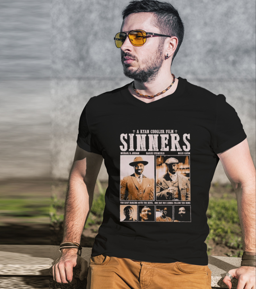 A Ryan Coogler Film Sinners Michael B Jordan Daniel Kaluuya Brian Tyree Henry Mahershala Ali T-Shirt