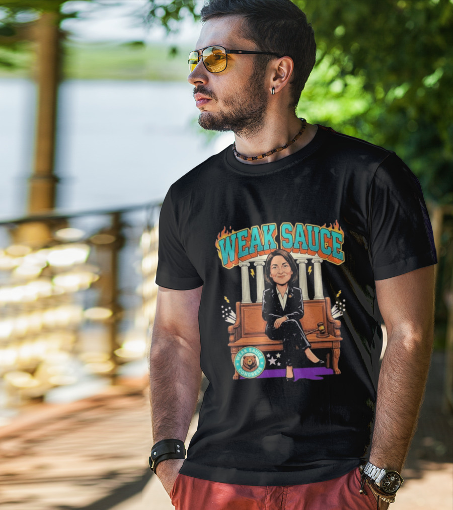 Weak Sauce Congress Gavel And Pillars Fiery T-Shirt