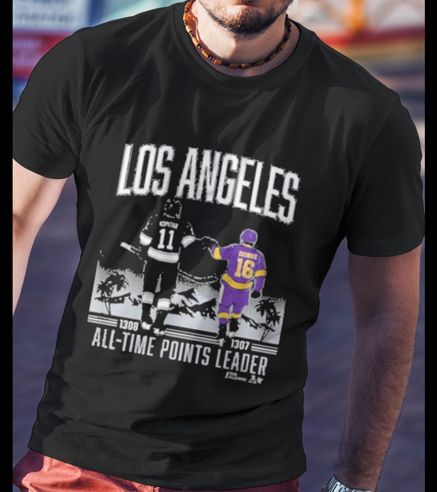 Los Angeles Anze Kopitar Marcel Dionne All Time Points Leader 1989 1997 T-Shirt