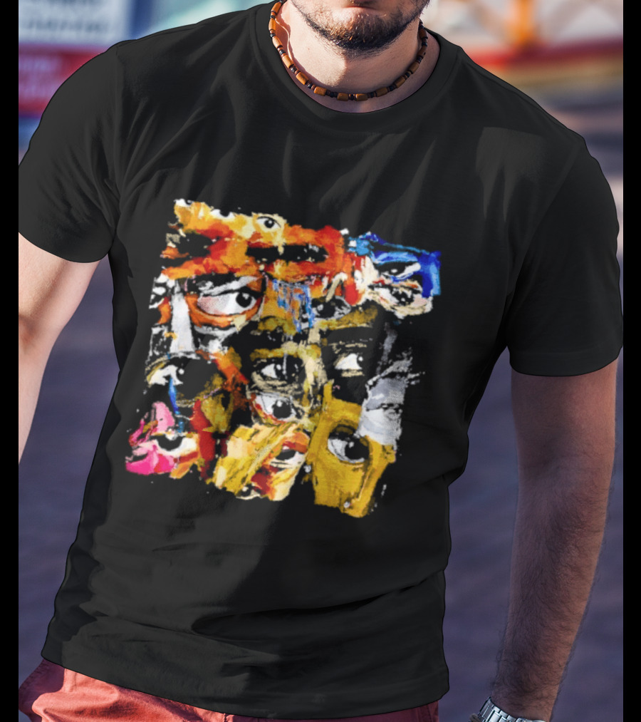 Eyes Don't Lie Colorful Abstract Expressionist Brushstroke T-Shirt
