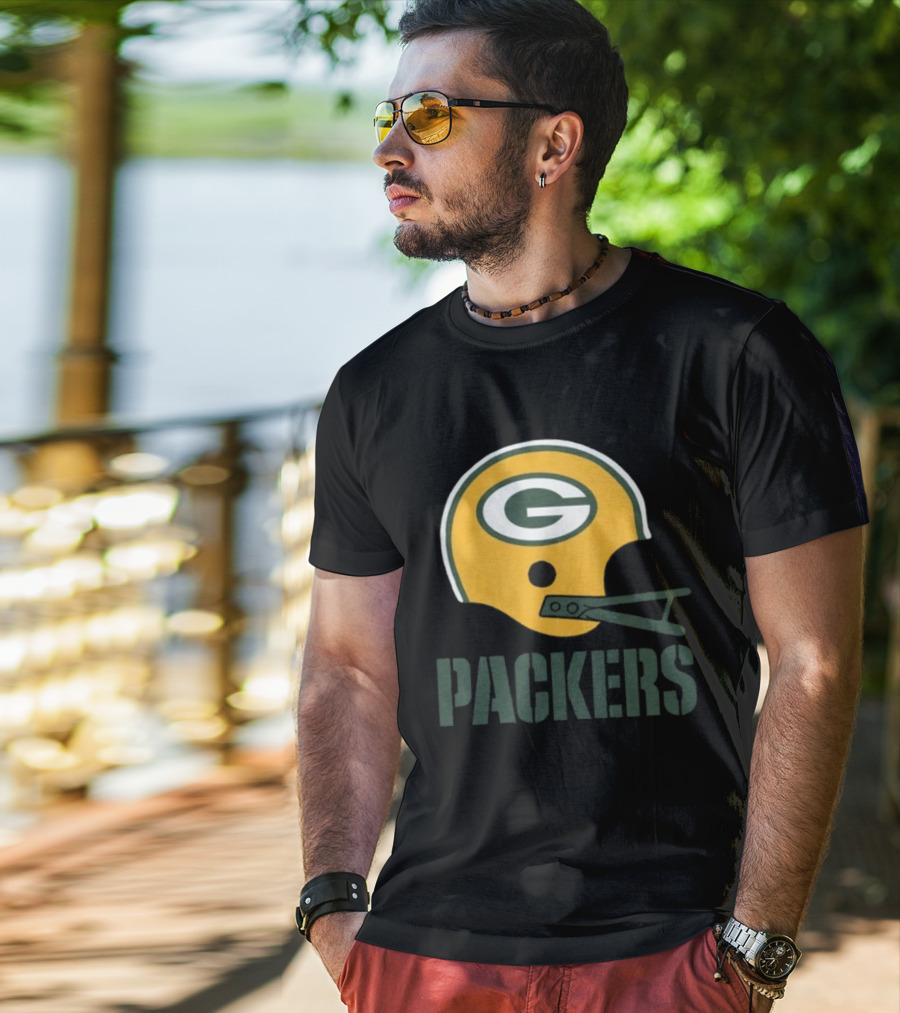 Green Bay Packers Helmet G Icon Packers T-Shirt