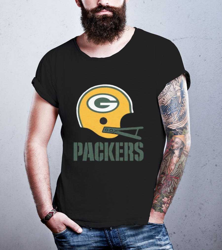 Green Bay Packers Helmet G Icon Packers T-Shirt