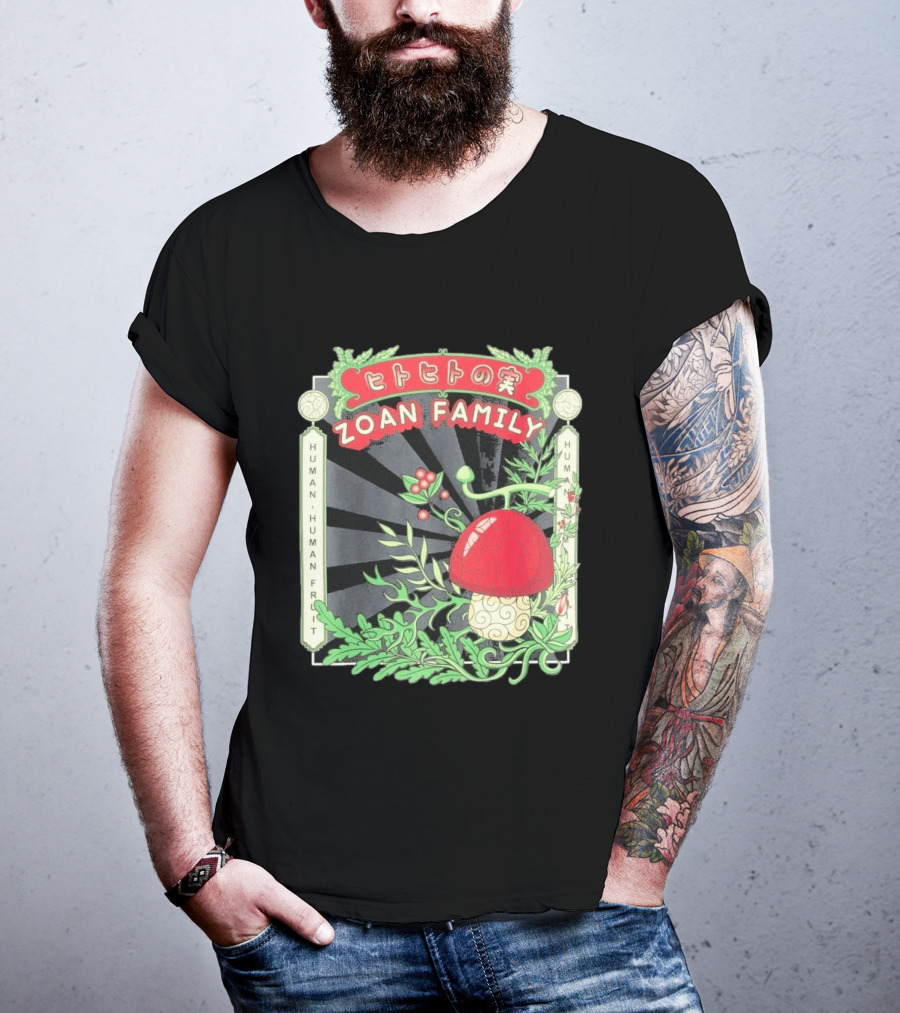 One Piece Celio Noir Homme Tony Tony Chopper Zoan Family Human Human Fruit T-Shirt