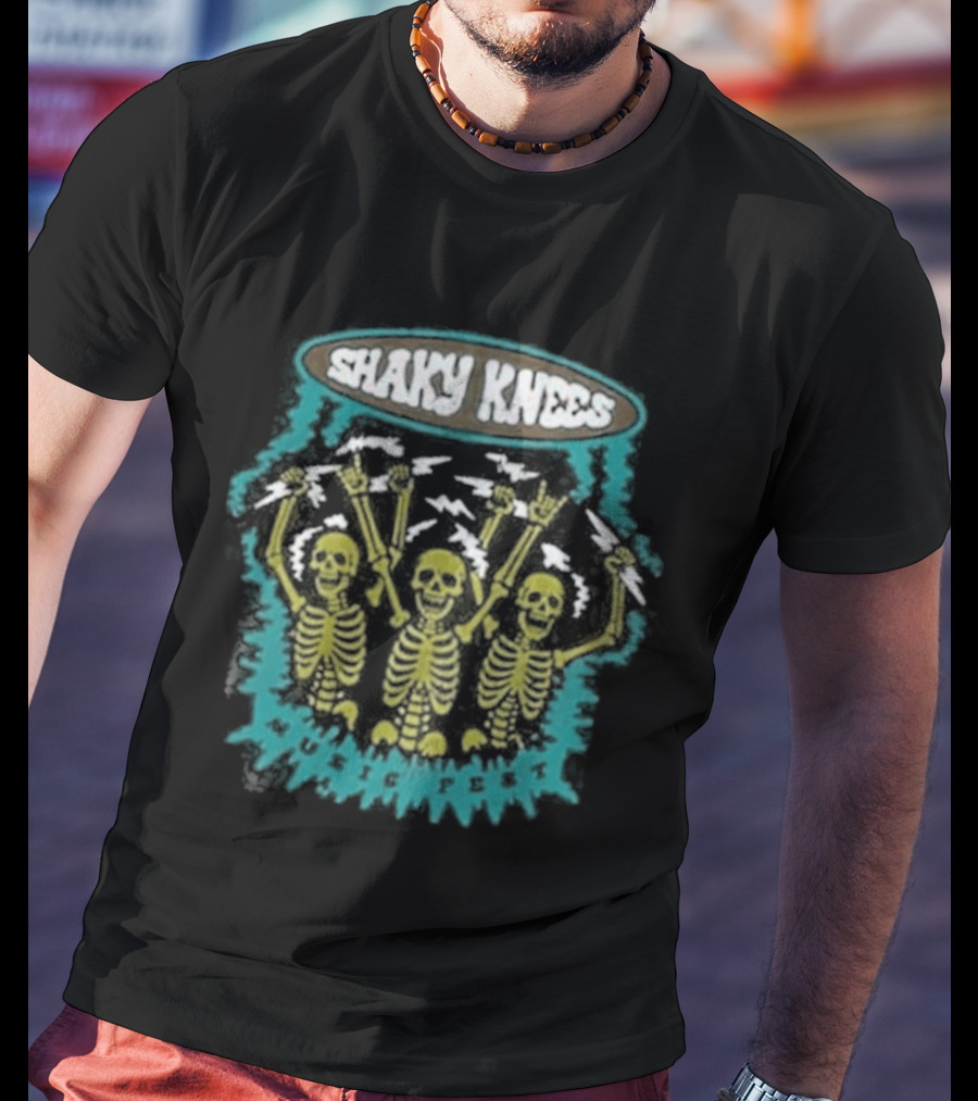 Shaky Knees Festival Neon Skeleton Trio T-Shirt
