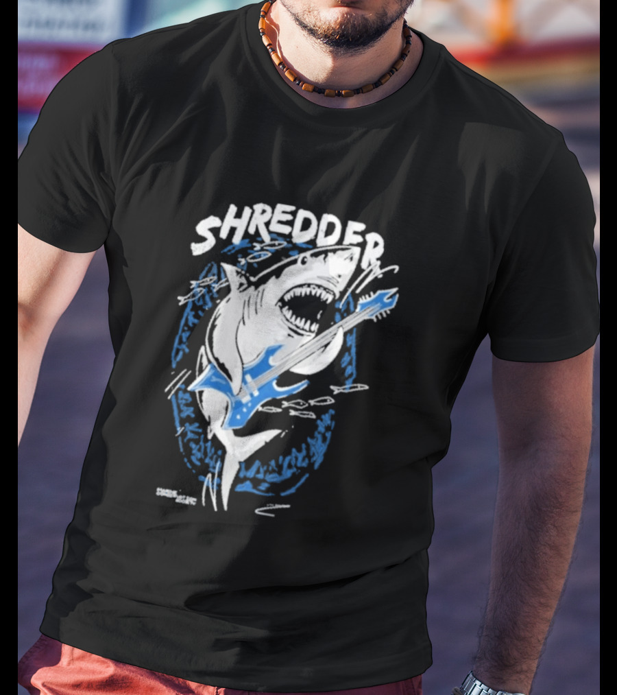 Shredder Shark With Electric Guitar T-Shirt