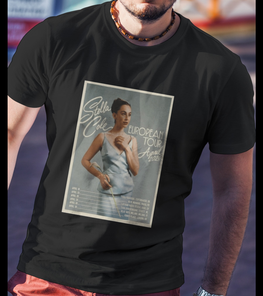 Stella Cole European Tour April 2026 Tivoli Gardens Blue Note Kings Place T-Shirt