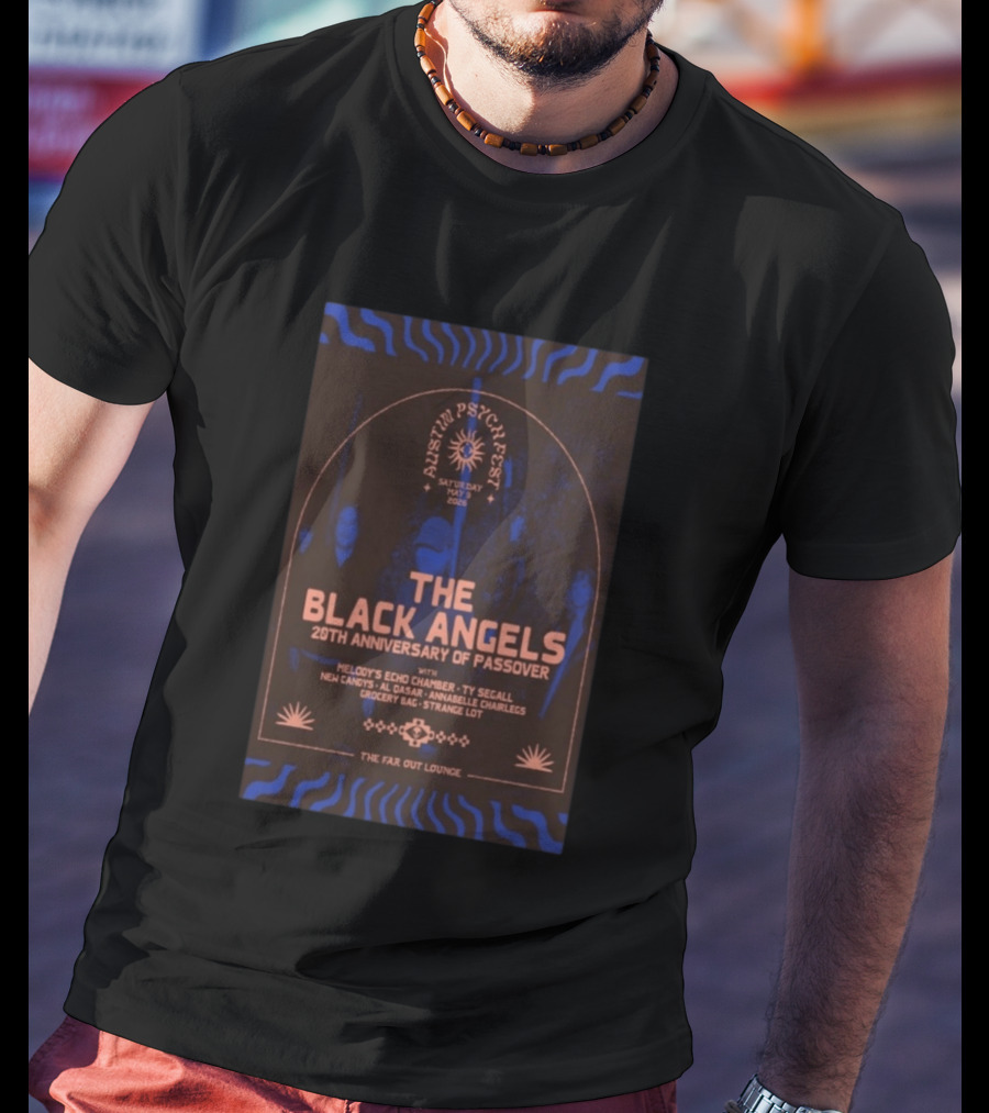 Austin Psych Fest The Black Angels 20th Anniversary Of Passover May 9 2026 T-Shirt