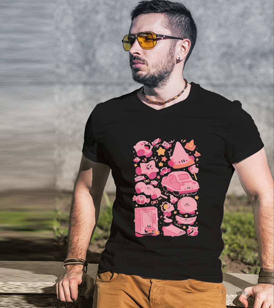 Pink Overload Arigatees Studio Whimsical Cute Cartoons T-Shirt