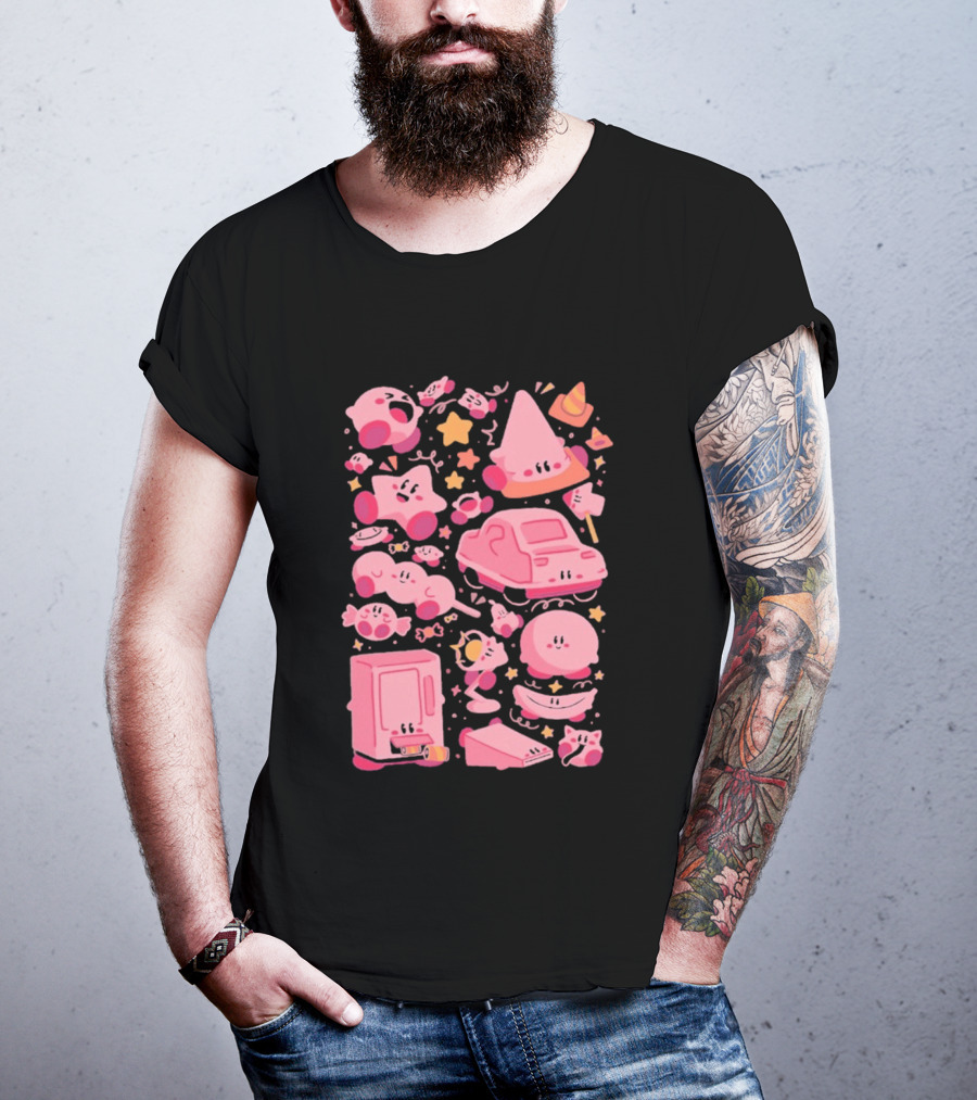 Pink Overload Arigatees Studio Whimsical Cute Cartoons T-Shirt