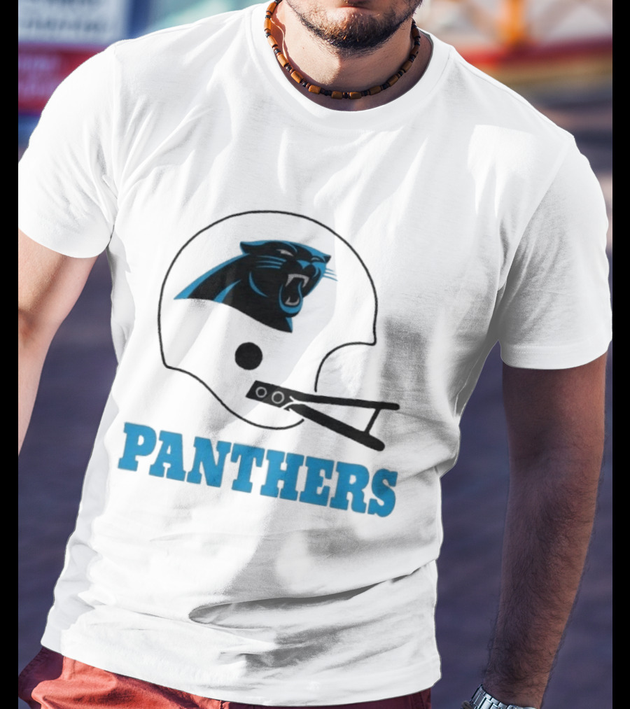 Panthers Football Helmet Carolina T-Shirt