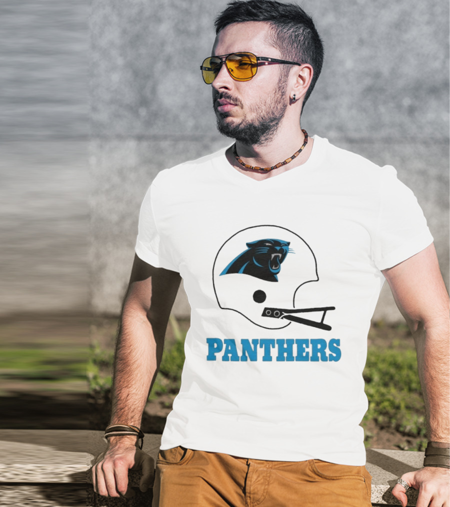 Panthers Football Helmet Carolina T-Shirt