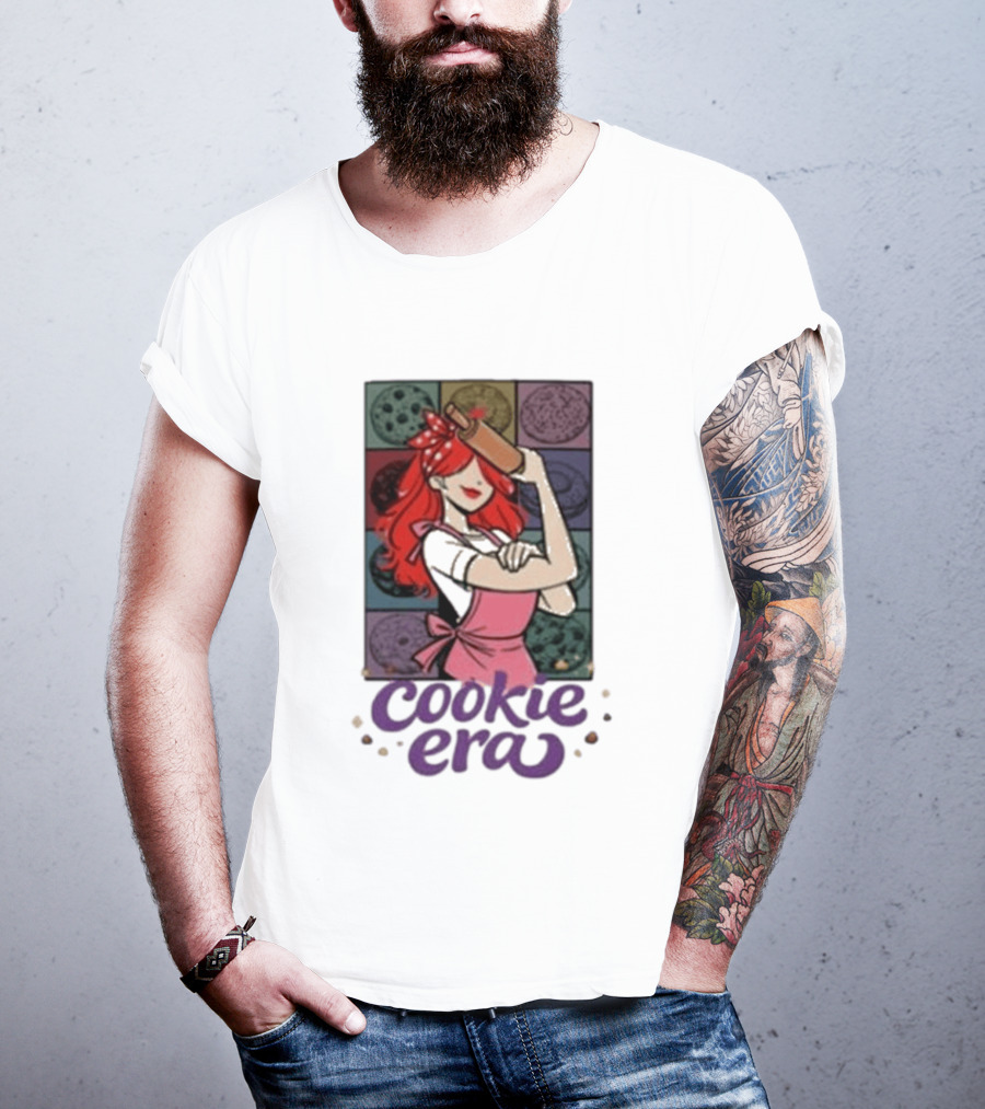 Chloe Sexton Cookie Era Retro Baking Rolling Pin Red Hair Apron T-Shirt