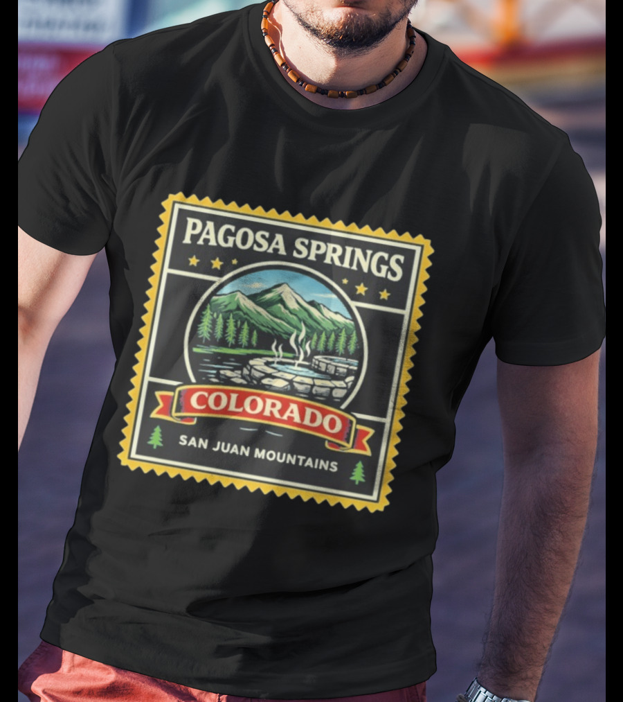 Pagosa Springs Colorado San Juan Mountains Hot Springs Scenery T-Shirt