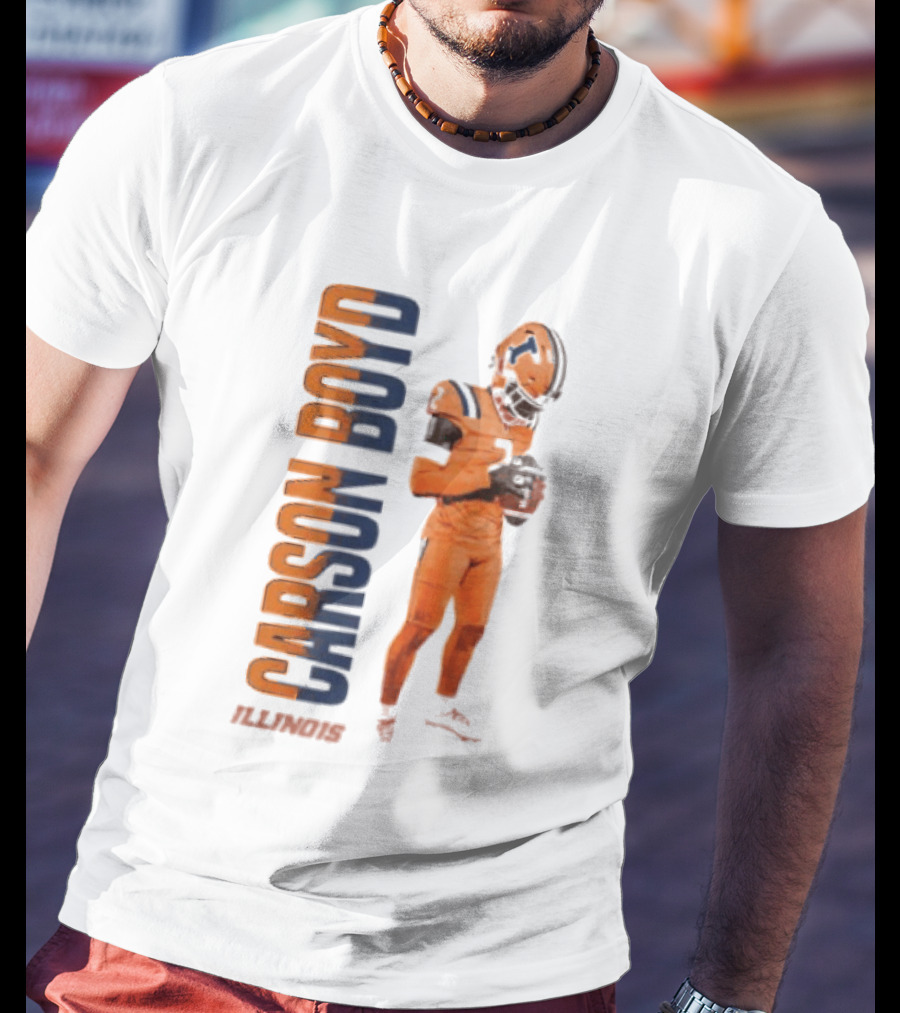 Carson Boyd Illinois Fighting Illini Player Football T-Shirt