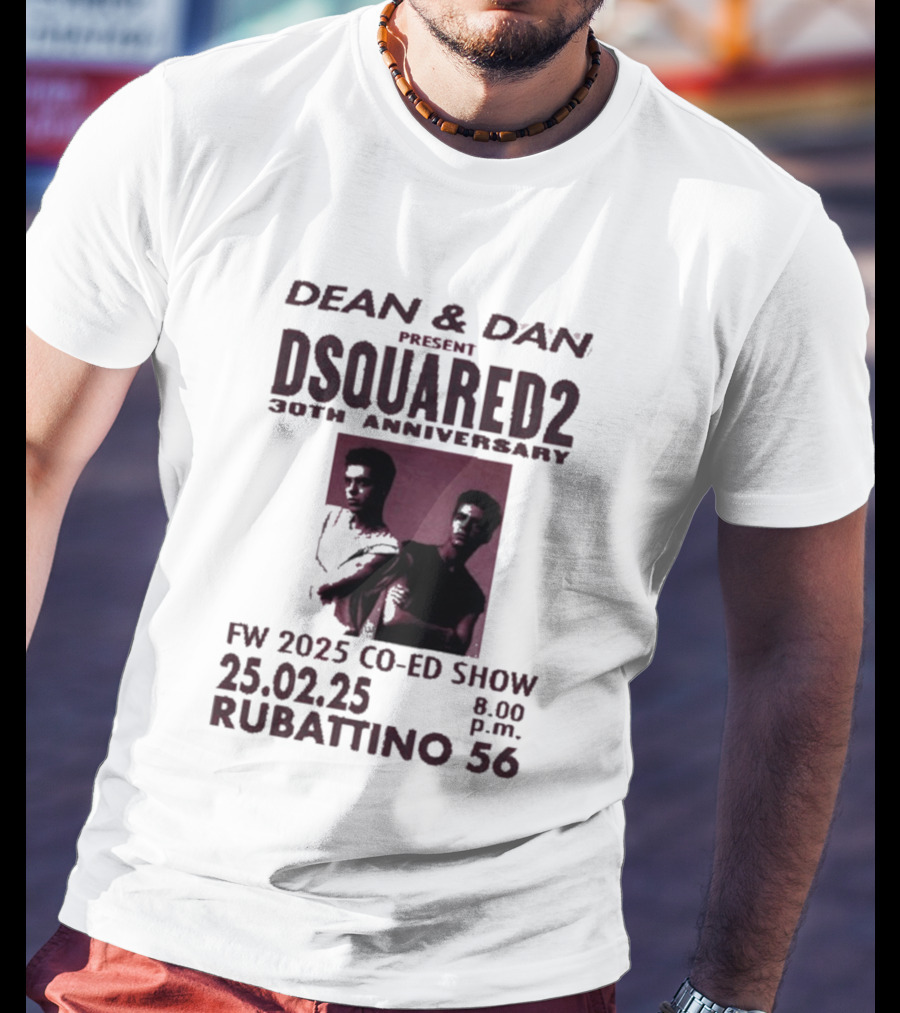 Dean & Dan Present Dsquared2 30th Anniversary FW 2025 Co Ed Show Rubattino 56 25.02.25 8 P.m. T-Shirt