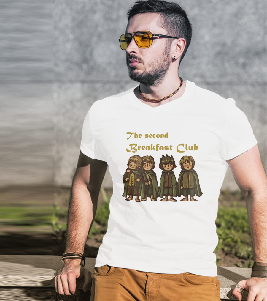 The Second Breakfast Club Hobbits LOTR T-Shirt