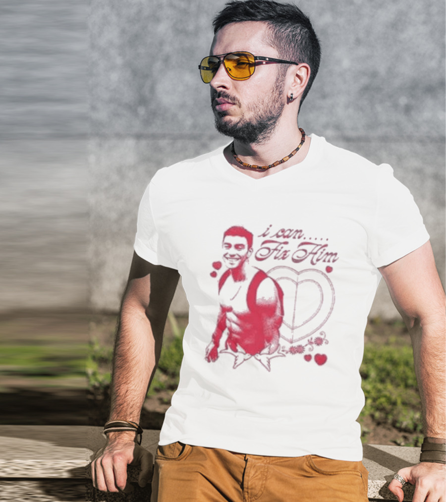 Luigi Mangione I Can Fix Him Heart And Roses T-Shirt