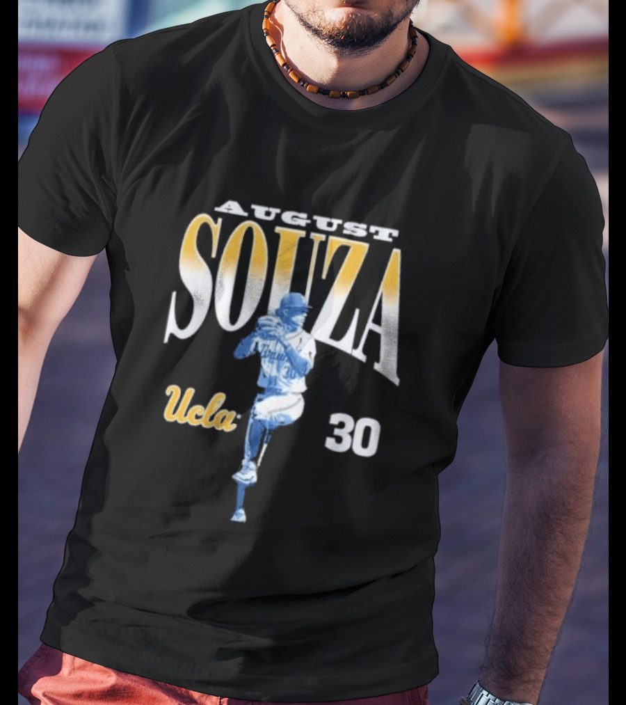 August Souza Number 30 UCLA Bruins Player T-Shirt