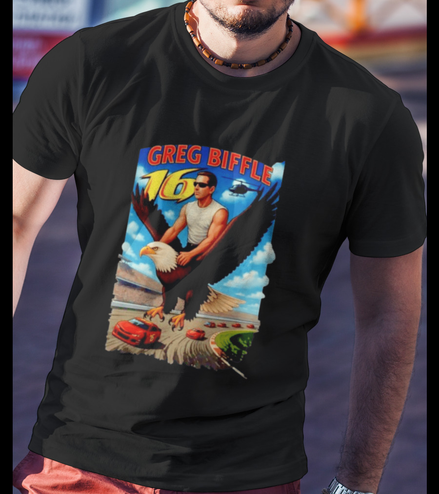 Greg Biffle NASCAR 16 Racing Adventure Bald Eagle Highway T-Shirt