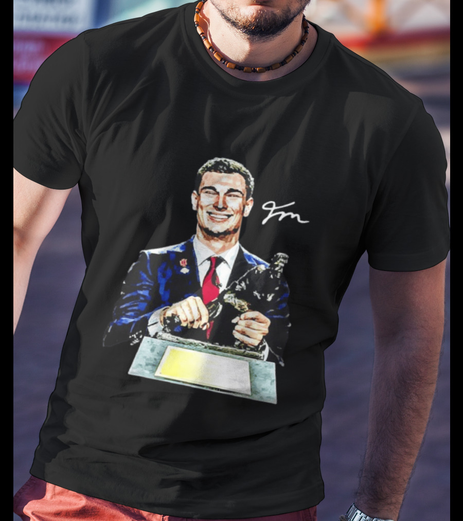 Heismandoza Fernando Mendoza Indiana Hoosiers Autograph Football Star T-Shirt