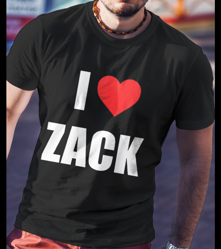 I Heart Zack Red Love T-Shirt