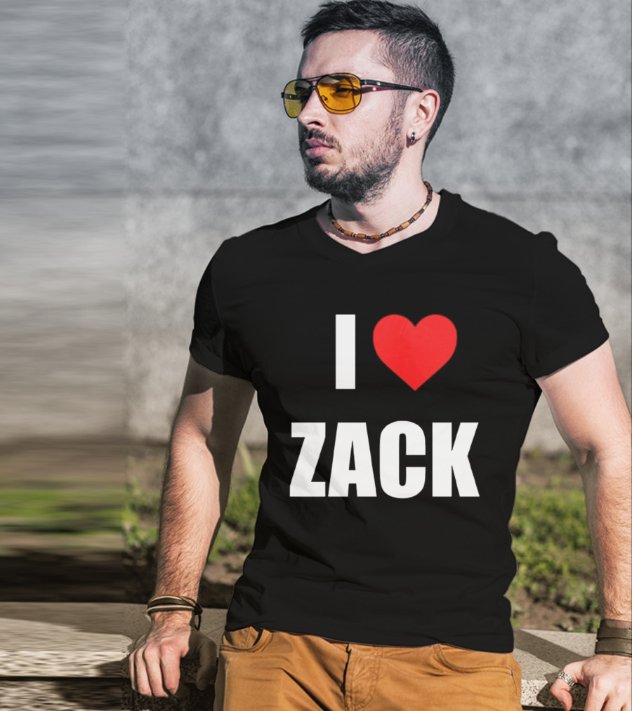 I Heart Zack Red Love T-Shirt